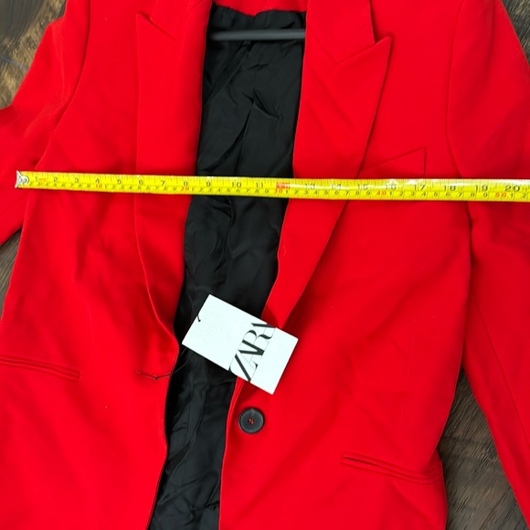 Zara oversized red blazer sz S - Picture 6 of 7